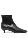Totême Toteme Slim Ankle Boot Patent Black In 黑色