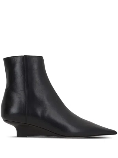Totême Pointed Ankle Boots In Black