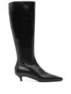 Totême 40 High Boots In Nappa Leather In Schwarz
