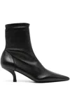 Totême Ankle High Heel Short Boots In 黑色