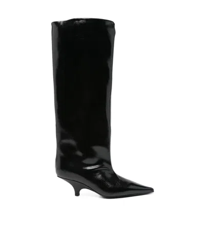 TOTÊME TOTÊME POINTED TOE SLIP-ON BOOTS
