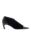 Totême Bi-material Pumps Black In Black