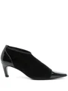 Totême Bi-material Pumps Black In Black