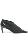 Totême 60mm Bi-material Pumps In Grey