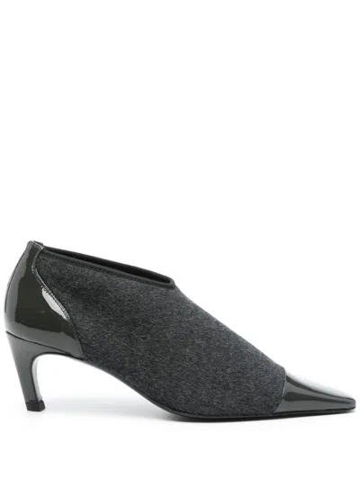 Totême 60mm Bi-material Pumps In Grey