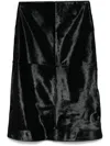 Totême Pony Hair Skirt Black In Black