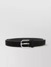 Totême Adjustable Slim Suede Belt With Silver-tone Hardware