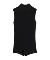 Totême Almaz Asymmetric Ribbed Tank Top In Black