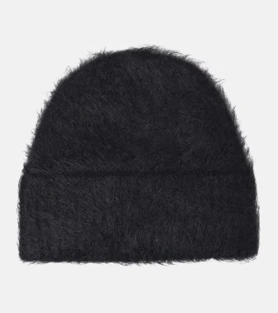 Totême Alpaca-blend Beanie In Black