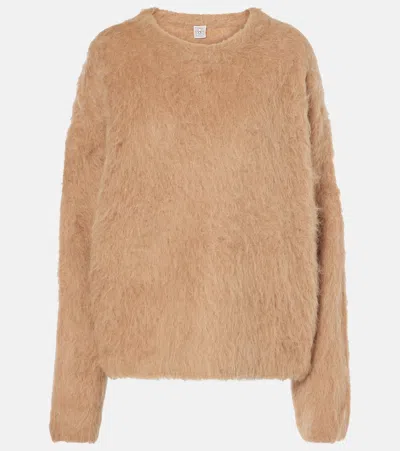 Totême Alpaca-blend Sweater In Beige