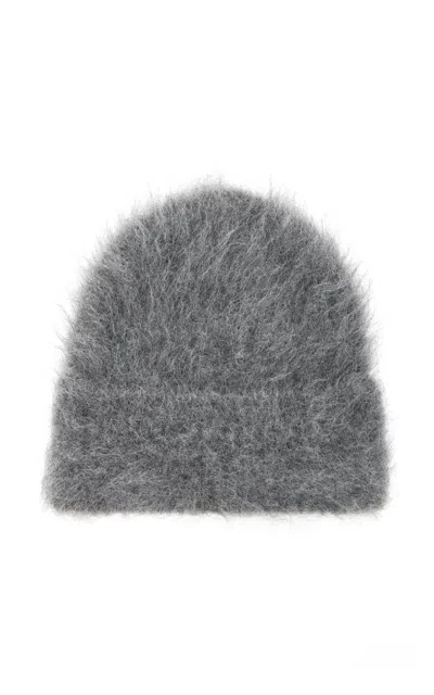 Totême Alpaca Knit Beanie In Grey
