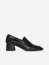 Totême 55mm The Block Heel Leather Pumps In 블랙