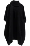 Totême Scarf Wool Coat In Black