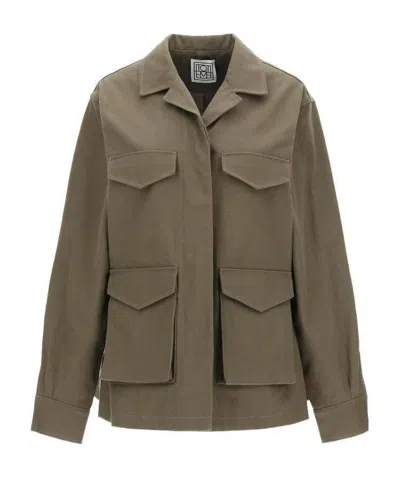 Totême Avignon Oversized Jacket In Green