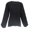 Totême Azores Boat Neck Slouch Top In Black Polyester In Black