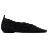 Totême Womens Black Woven-texture Leather Ballet Flats Eur 36 / 3 Uk In Black