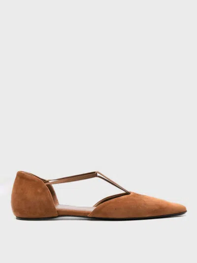 TOTÊME BALLET FLATS TOTEME WOMAN COLOR BROWN,F61610032