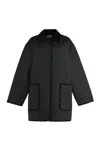 Totême Quilted Organic Cotton Blend Barn Jacket In Black 001