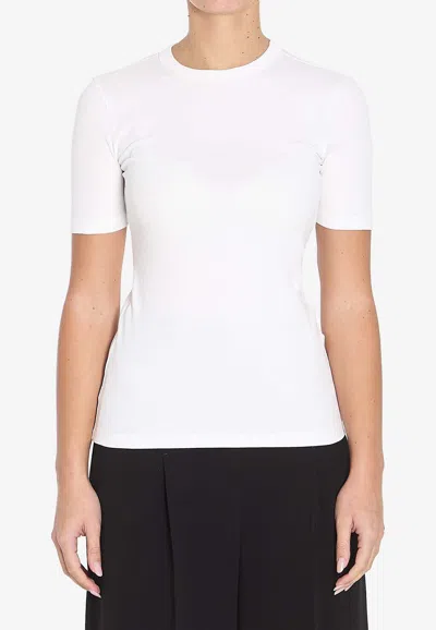 Totême Basic Crewneck T-shirt In White