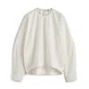 Totême Batwing Top In Off White
