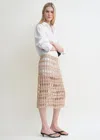 Totême Beaded Grid Midi Skirt