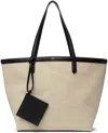 Totême Double Handle Shoulder Bag In 001 Ecru/black