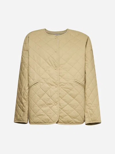 TOTÊME BEIGE ORGANIC COTTON QUILTED JACKET