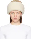 Totême Shearling-trimmed Suede Hat In Biscuit 091