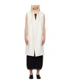 Totême Sleeveless Grain De Poudre Coat Off White In White
