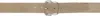 Totême Beige Swirl Suede Belt In Desert 272