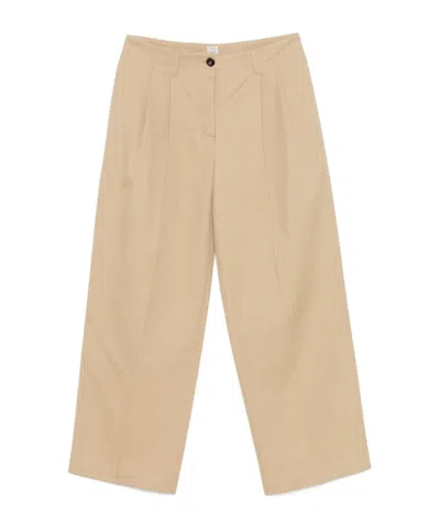 Totême Belt-loop Casual Pants In Nude