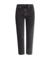 Totême Belt-looped Straight-leg Jeans In Black