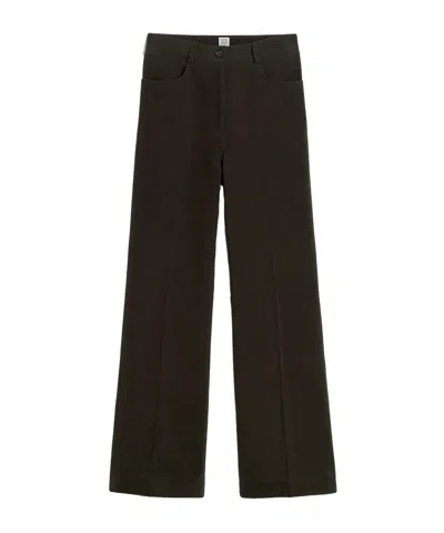 Totême Belt Ring Casual Pants In Black