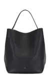 Totême Toteme Pre Leather Belted Tote Bag In Black