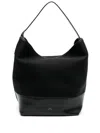Totême Belted Doublé Tote Bag In Black