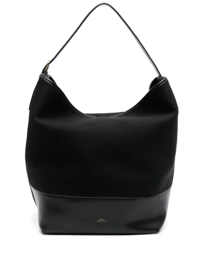 Totême Belted Doublé Tote Bag In Black