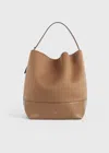 Totême Belted Doublé Tote Camel In Camel