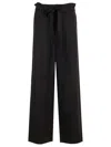 Totême Toteme Tie-waist Fluid Trousers In Black