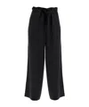 Totême Toteme Tie-waist Fluid Trousers In Black