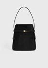 Totême Toteme Belted Suede Bucket Bag
