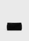 Totême Belted Suede Clutch Black