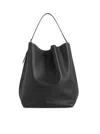 Totême Belted Tote Black Grain In Black