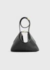 Totême Bevel Leather Wristlet Black