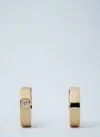 Totême Bezel Diamond Hoops