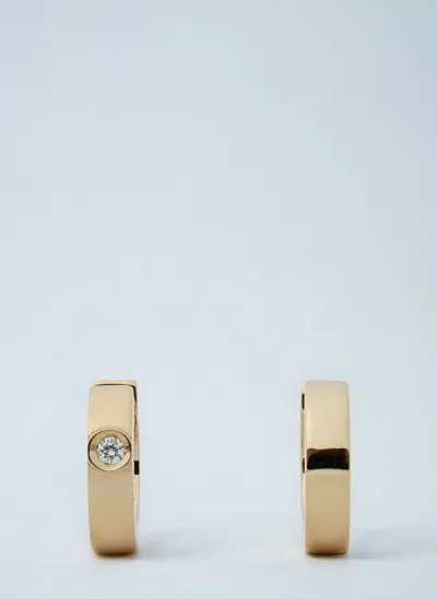 Totême Bezel Diamond Hoops