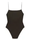 Totême Toteme Women Smock One-piece Swimsuit In Marrone