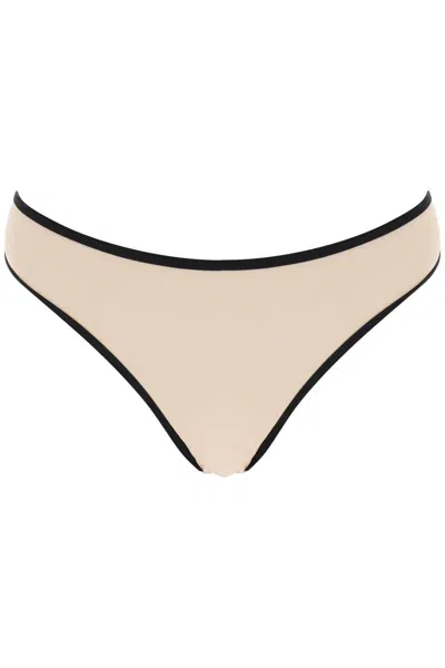 Totême Toteme "bikini Bottom With Contrasting Edge Trim Women In Multicolor