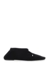 Totême The Gathered Satin Ballet Flats In Black