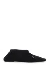 Totême The Gathered Satin Ballet Flats In Black