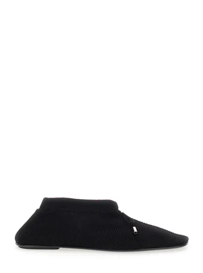 TOTÊME BLACK BOW BALLET FLATS